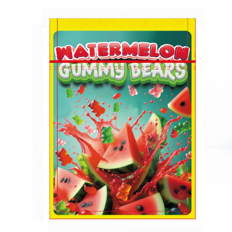 mylar bag foil zipper pouch food storage packaging 200pcs custom print with design smell proof baggie 4*5 inch 1/8 oz