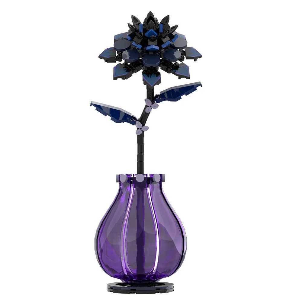 MOC Dahlia Flower Model Building Blocks Tianzhu Peony Plant Rantic Flower Brick Toy DIY Creative Bouquet He Decoration Gift C251203