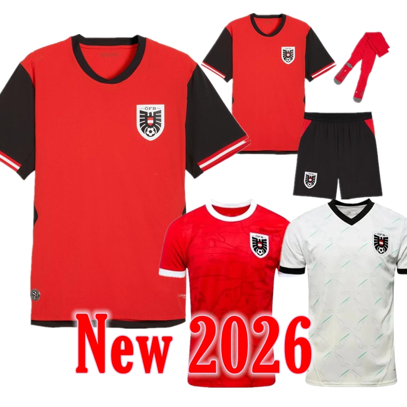 2025 2026 2027 Austria Soccer Jerseys Mens 25 26 27 SABITZER POSCH XAVER DANSO Uniform GRILLITSCH GREGORITSCH BAUMGARTNER Football Shirt kids kit