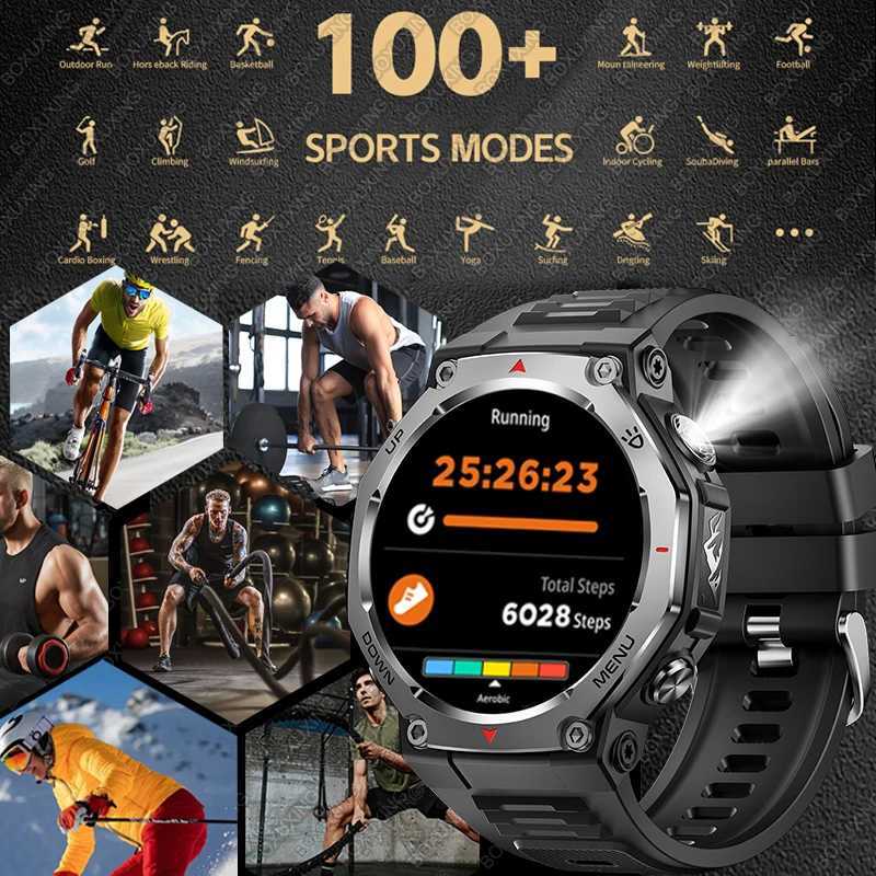 New Outdoor Sports Smart Watch T-Rex 3 GPS Motion Track 5 ATM Waterproof Rate HD Call Smart Watch Men For C251203
