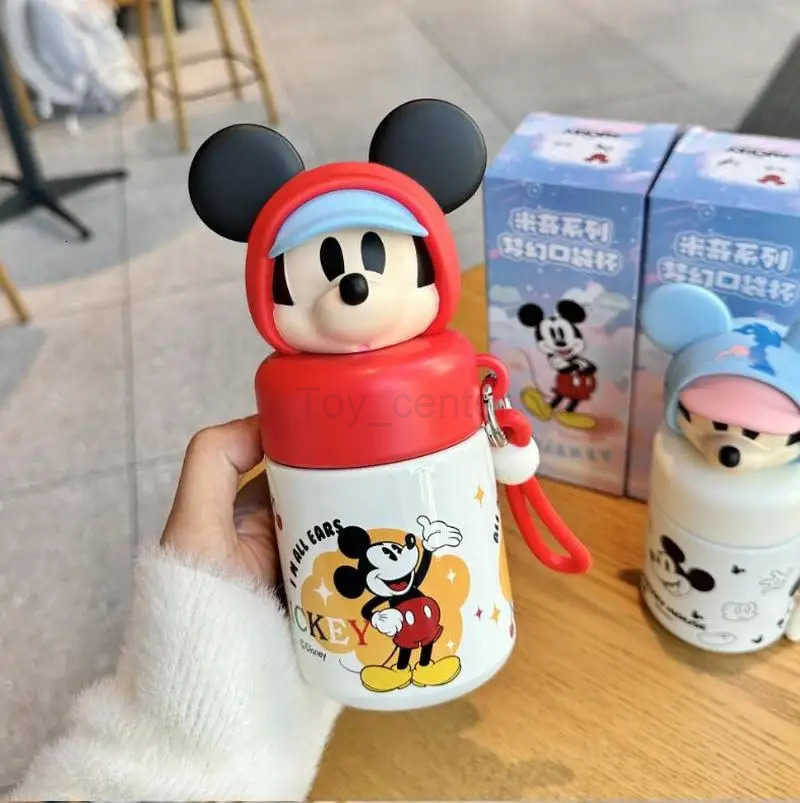 Disney Mickey Cartoon Personality High Color Value Thermos Creative Animation Peripheral Cartoon Portable Mini Water Cup Gift H251203