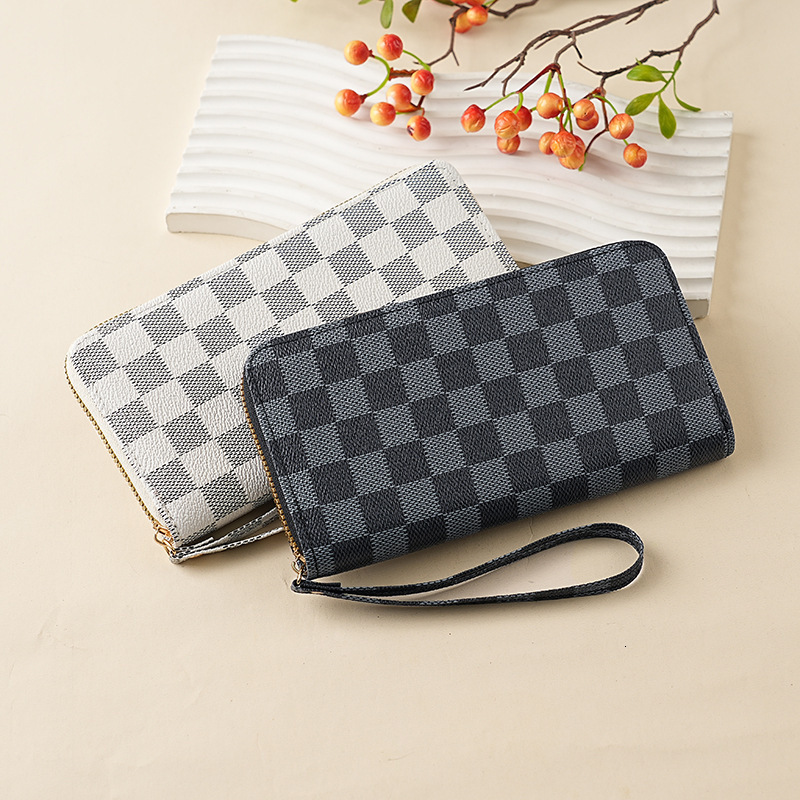Cross fashion border wallet European and American style long zipper wallet large cash clip unisex wallet luxury handbag designer bag