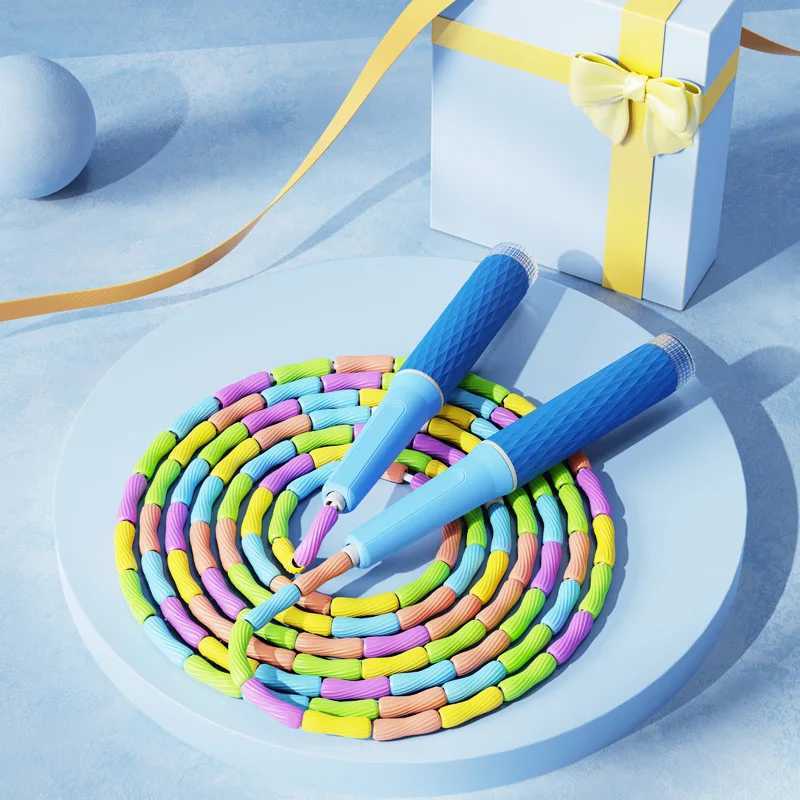 djustable Bamboo Jump Rope Tangle Free Design With Soft Beads For Kids School Sports Home Cardio Training Equipment M260319