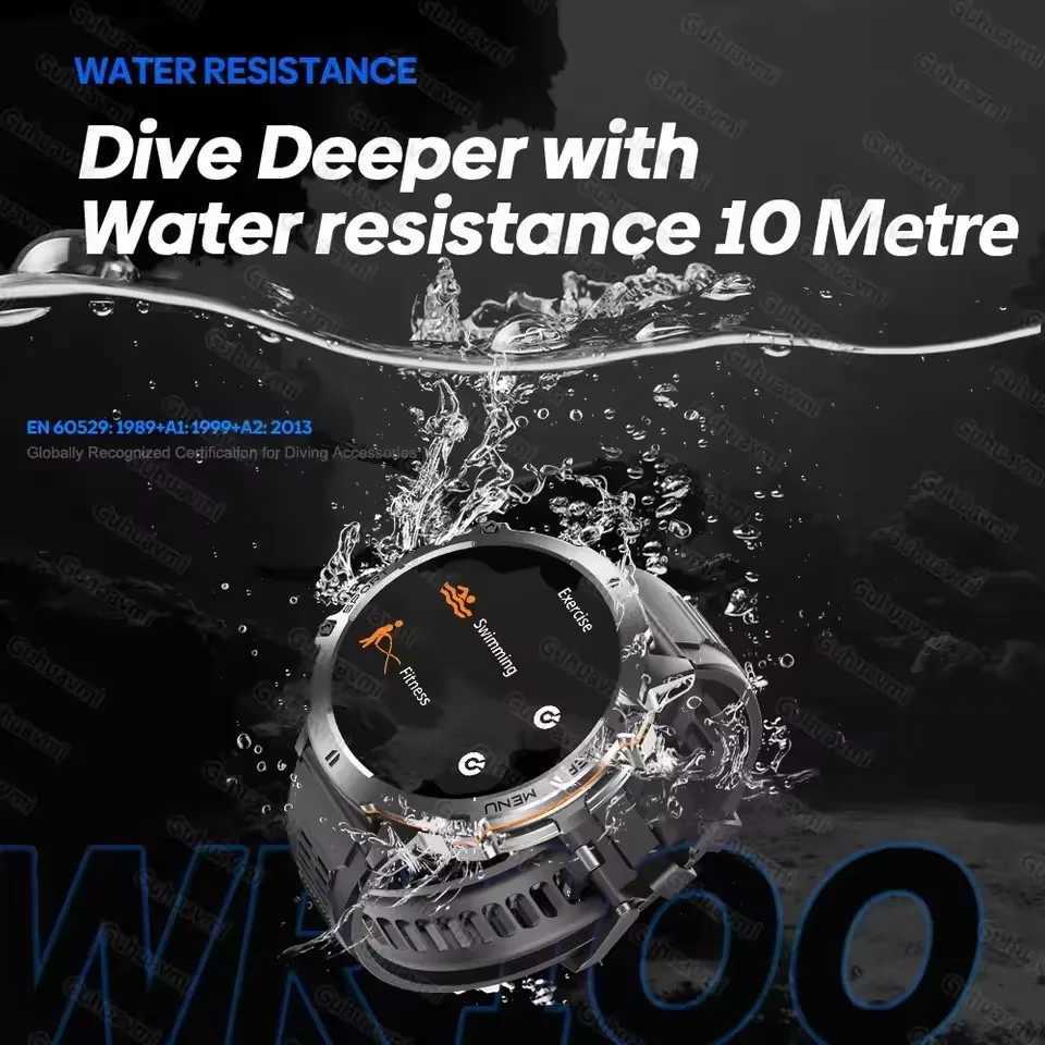 New Military T-REX3 GPS Track Smart Watch Men 1000mAh Large Battery 10ATM Waterproof HD Call Outdoor Sports Smartwatch C251203