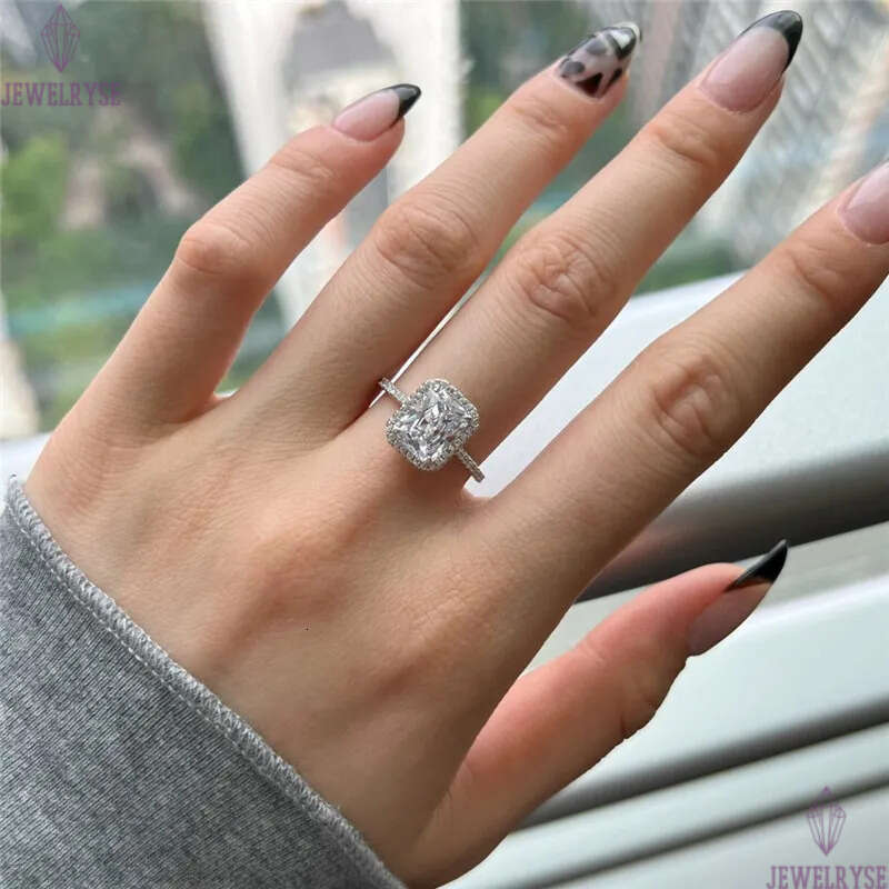 Luxury Fashion love designer Wedding Rings Classic Square 5A Cubic Zirconia ring for woman With Box Engagement Propose Diamond jewelry Friend Gift Siz