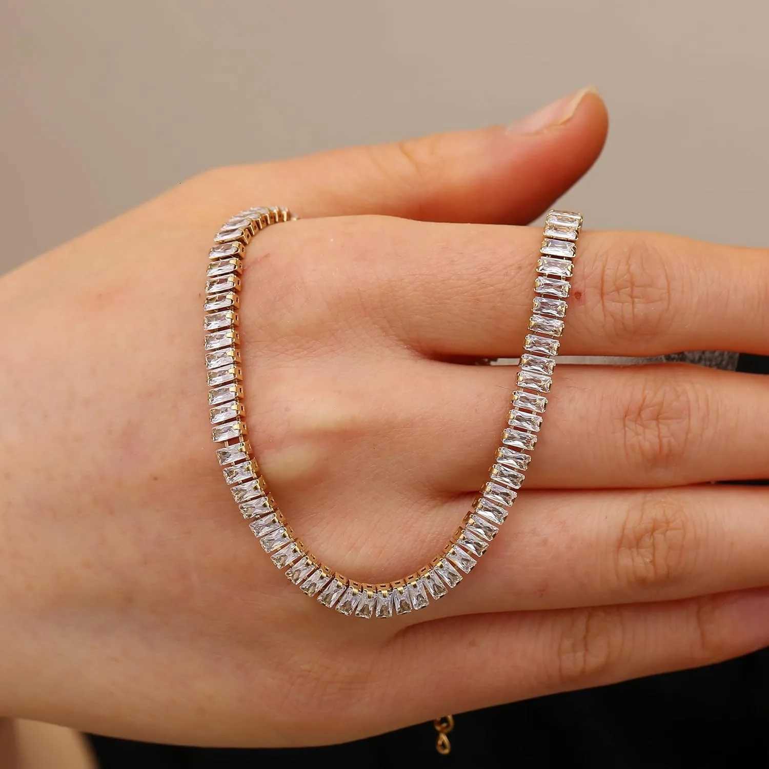 Cubic Zircon Necklace for Women 14K Gold Plated Waterproof Layered Necklaces Non Tarnish Dainty Necklace Stack Jewelry for WomenXJ251202