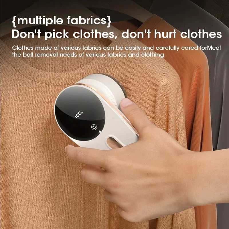 Rechargeable Electric Fabric Shaver Lint Remover with LCD Display Portable for Clothes Pill Removal Home Garment Care Tool M251203 - view 5