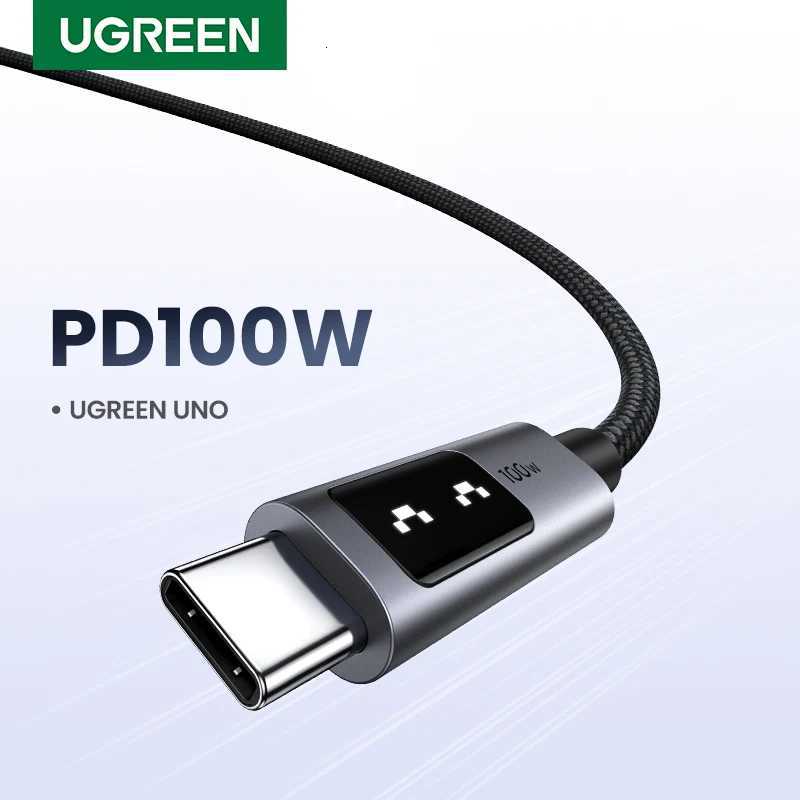 UGREEN Uno PD100W USB C to USB C Cable Fast Charging PD 30 Type C Cable for Book Pro/Air iPad Pro iPhone 15/14 C251203