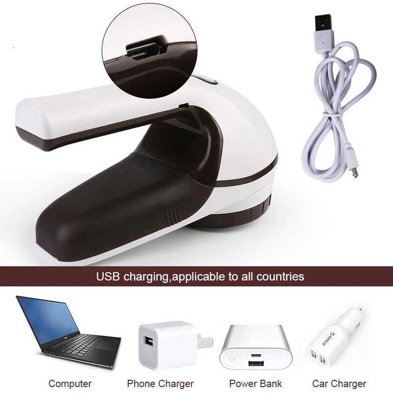 6-blades Sweater Fabric Shaver Lint Remover USB Rechargeable Portable Traveling Clothes Fuzz Pills Defuzzer Hair Ball Trimmer M251203 - view 7