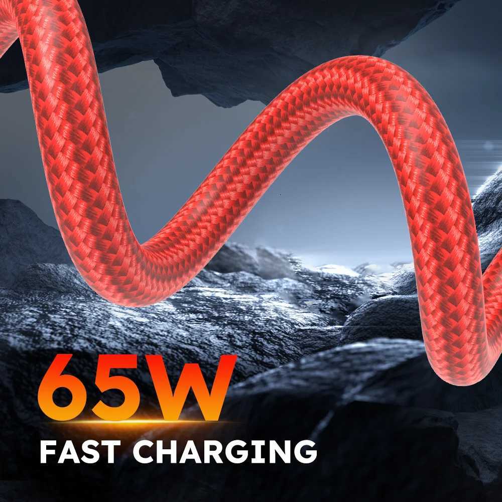 4pcs 3in1 USB-C Fast Charging Cable with Lightning Micro Type C Mti Interface Data Cable Suitable for Iphone C251203