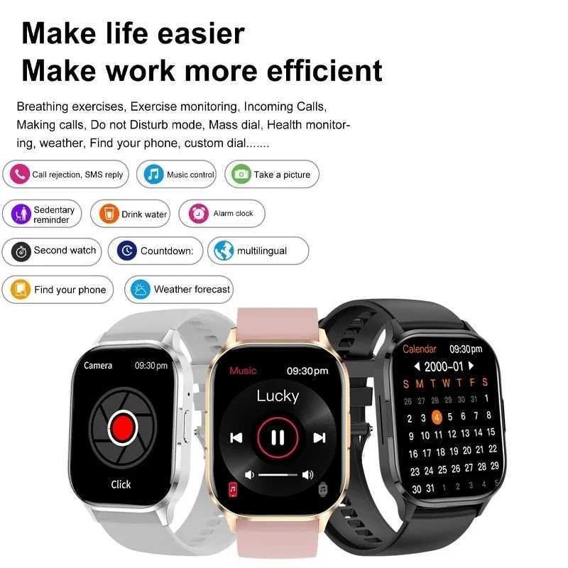 2026 Fashion Wen Watch tra Smart Watches 201AMOLED Fl Touch Sn Call health Sport Smartwatch For Android IOS Ladies C251203