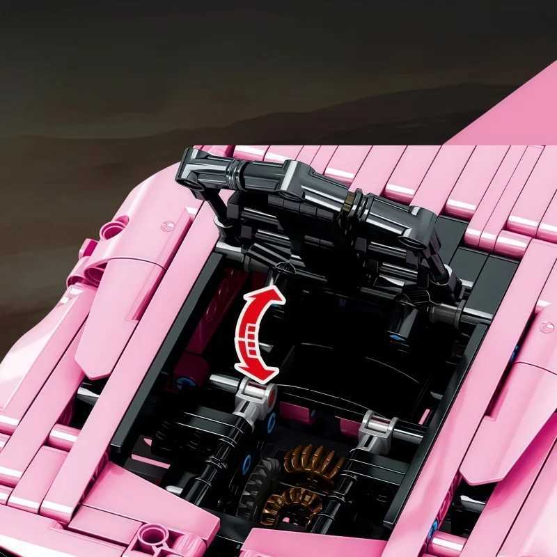 1296PCS Technical Lamborghinied Racing Car Building Block Model Sports Ci Vehicle Assemble Bricks Toy For Kids Adt Gif C251203