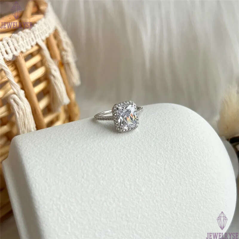 Luxury Fashion love designer Wedding Rings Classic Square 5A Cubic Zirconia ring for woman With Box Engagement Propose Diamond jewelry Friend Gift Siz