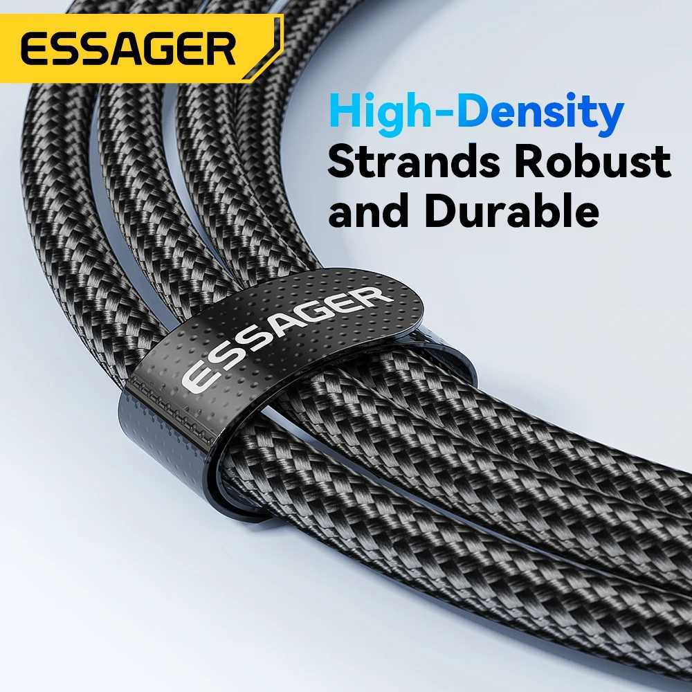 Essager 120W USB Type C Cable PD er Flash Charging 6A For 14Pro Redmi K70 X6 Black Shark 3Pro LED Digital Display C251203