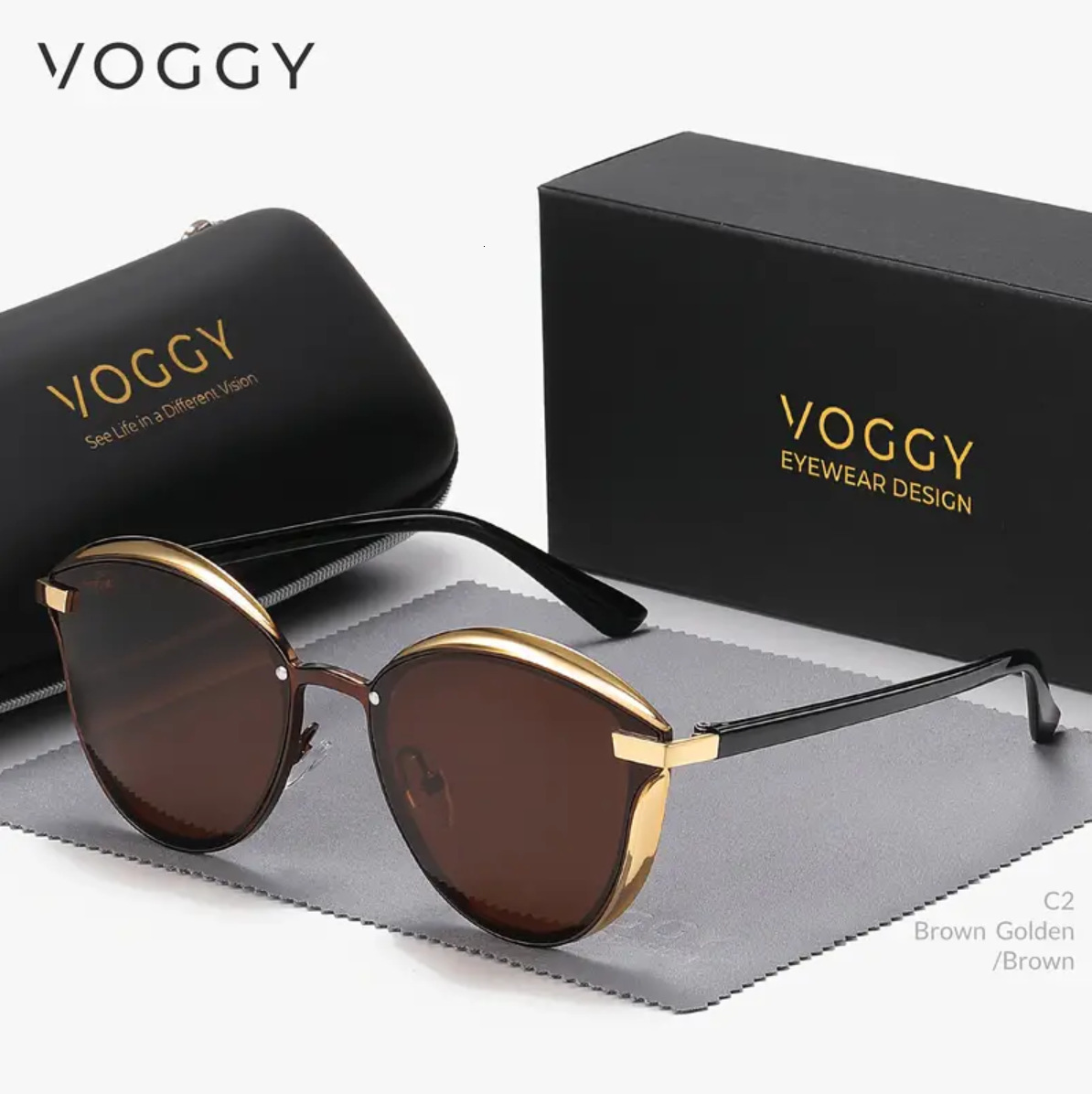 Fashion Female Polarized Sunglasses Women Cat Eye Glases Ladies Sun Glasses Mirror With box oculos de sol BW1935 Y200619