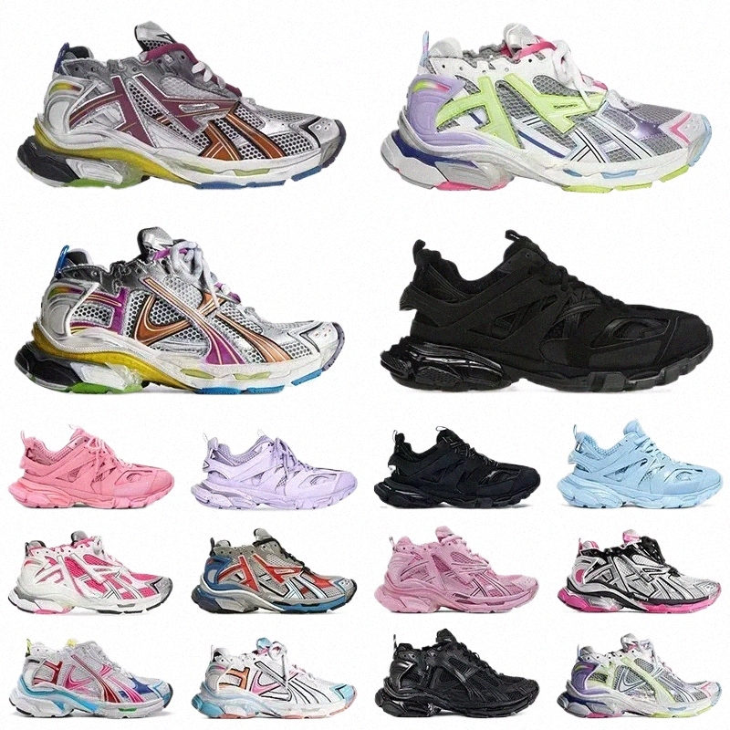 2025 Sneakers Designer Shoes 7.0 7.5 Summer Track 3.0 Women Men Tire Shoes Rubber Dad Chunky Sneaker Casual Fashion Mesh and Nylon Shoe Size 35-46 l9Un#