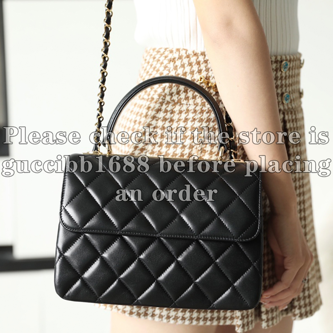 12A Definite Mirror Quality Designer Small Chain Bag 25cm Lambskin Handbags for Women Real Leather Quilted Purse Luxury Shoulder Bag Black Crossbody Purse With Box