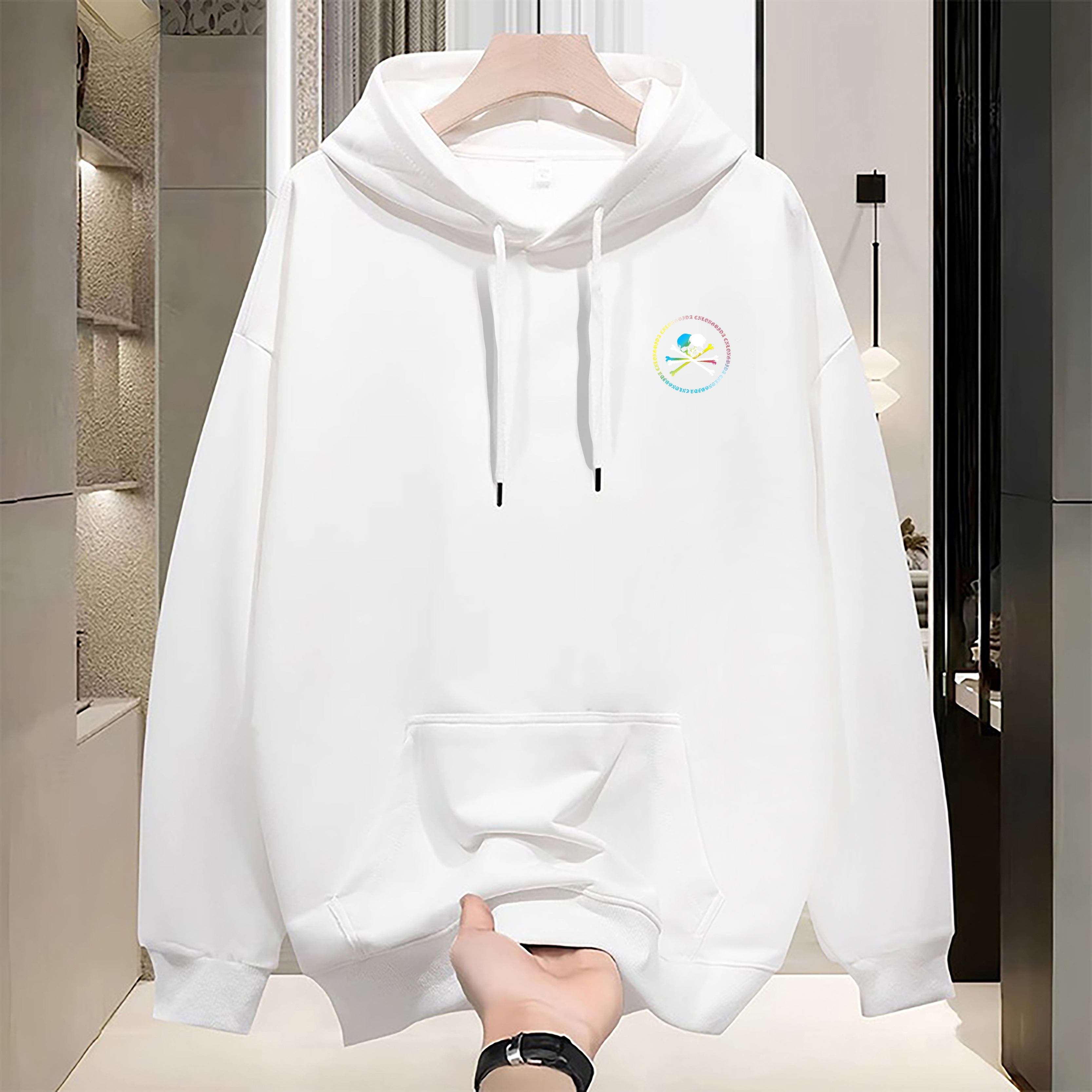 Men's Hoodies Men Luxury Crewneck Sweatshirt Hoody Classic Streetwear Cotton Loose Oversized Casual Trendy Women