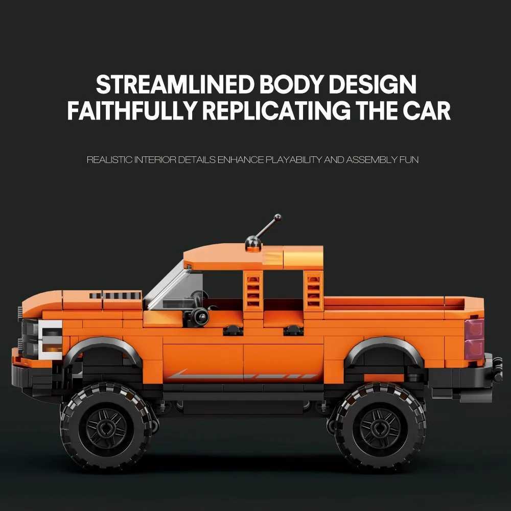 423PCS Pickup Truck Building Blocks Ci Freight Car Model Bricks Desktop Decoration Educational DIY Toys For Kids Holiday Gifts C251203