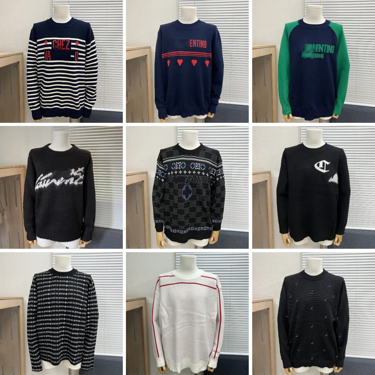 Men's Sweater Designer Letter High Quality Wool Blend Knitted Sweaters Fashion Brand Couples Causal Autumn Sweaters