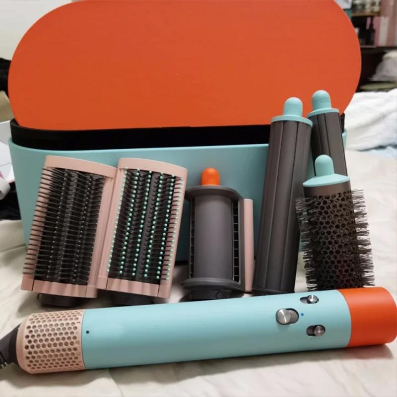 Designer HS08 curling iron High QualityMulti functional electric hair curling iron with adjustable temperature negative ion 7-in-1 gift box.