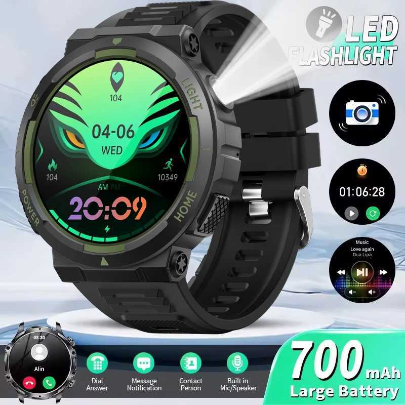 New Real 30 Meter Swimming Smart Watch Waterproof Flashlight 100Sports SmartWatch BT Call Rate Monitor Ai Vo Assistant C251203