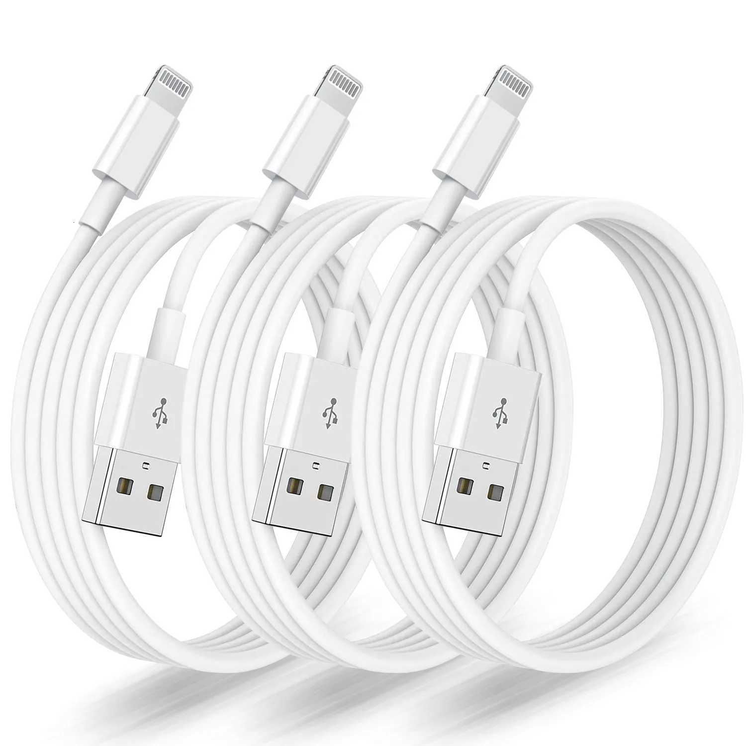 24A For USB Cable For iPhone 13 12 11 14 Pro Max XR XS Max 7 8 Plus iPad iPhone Charger Fast Charging Cable Accessories C251203
