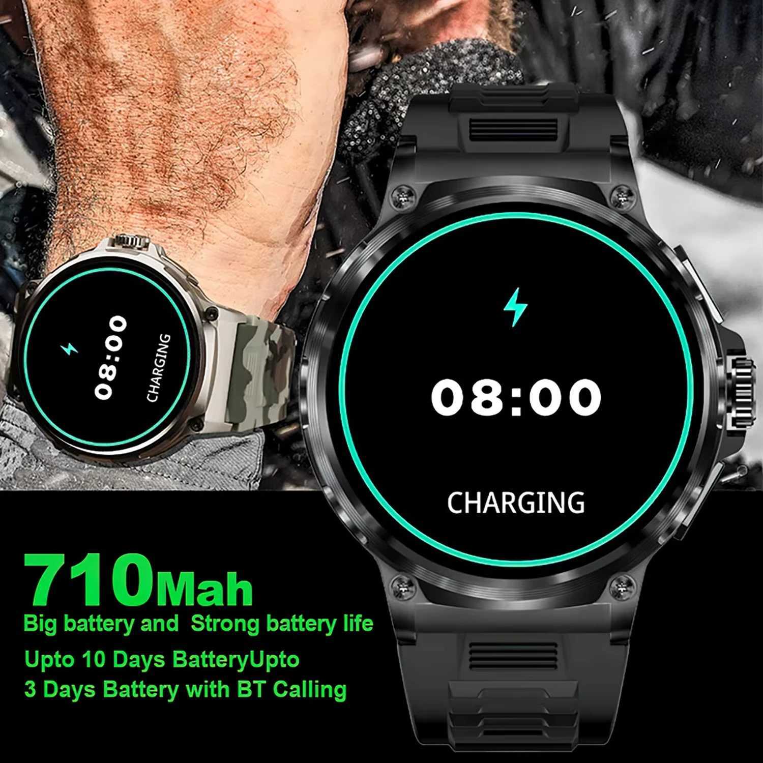 710mAh Call Smart Watch Men 185 HD Sn Mti Sports Modes Rate Monitor 2025 New Smartwatch For Android IOS C251203