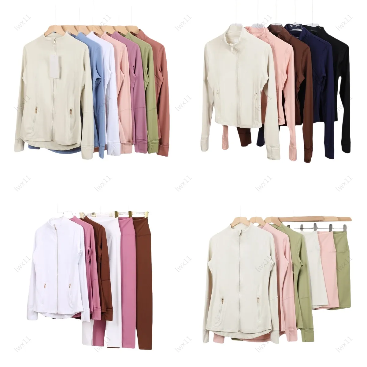 Hot sale Yoga Jacket Women set Define Workout Sport Coat Fitness Sports Quick Dry Activewear Top Solid Zip Up Short jacket