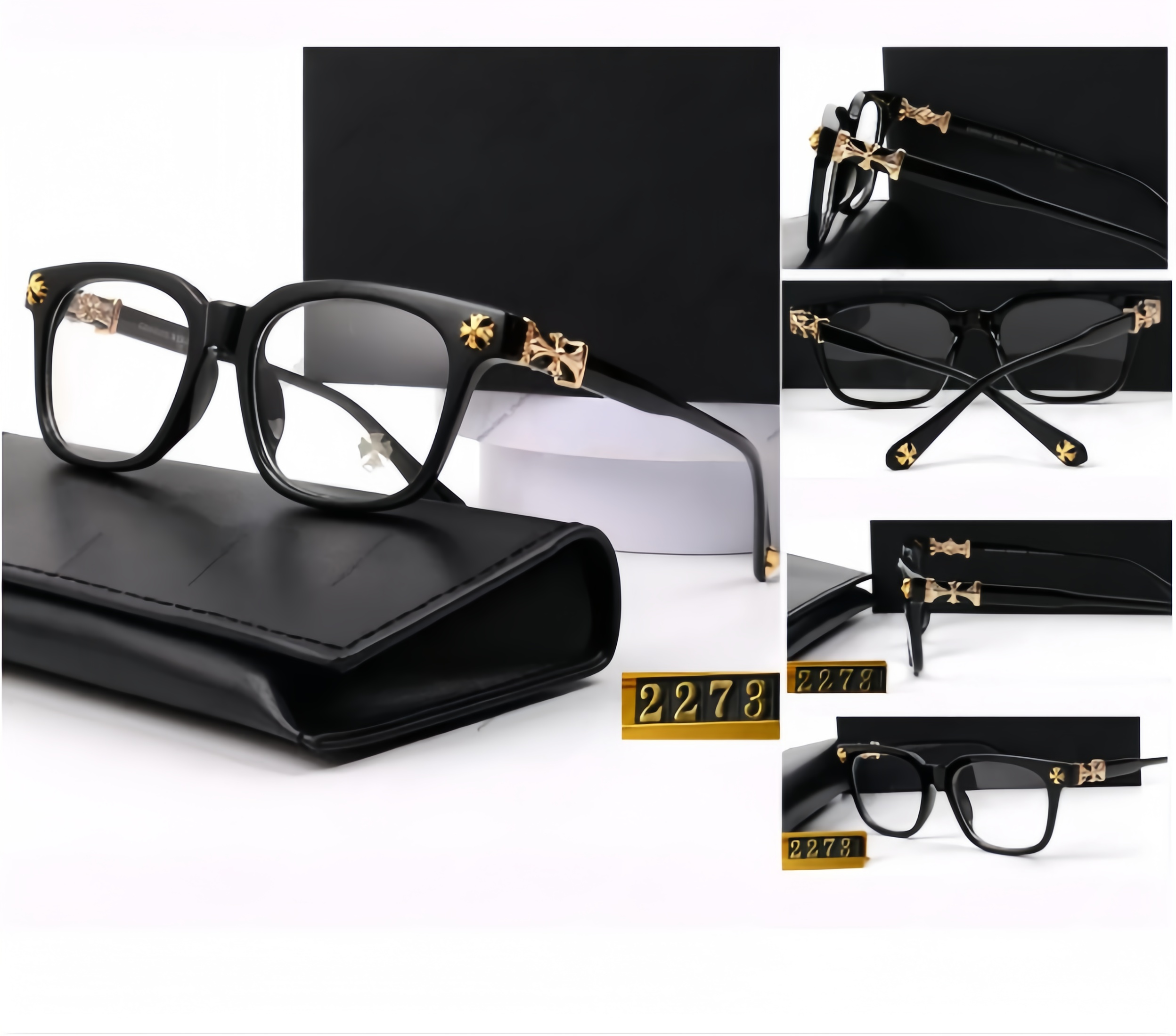 Sunglasses Square Frame Anti-Blue Light Glasses Eyewear Men's Eyeglasses Designer Sunglasses For Men Women ComputerLenses to Read Lunettes Casual Sunglasses