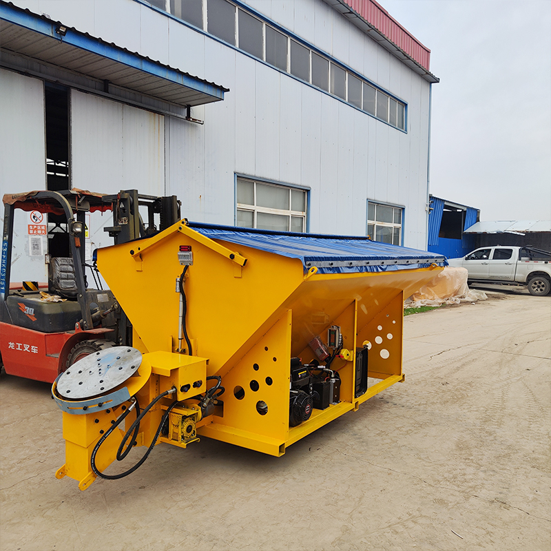 Industrial-Grade Poly Salt Spreader | Corrosion-Proof Hopper for High-Volume Municipal & Airport Winter Maintenance