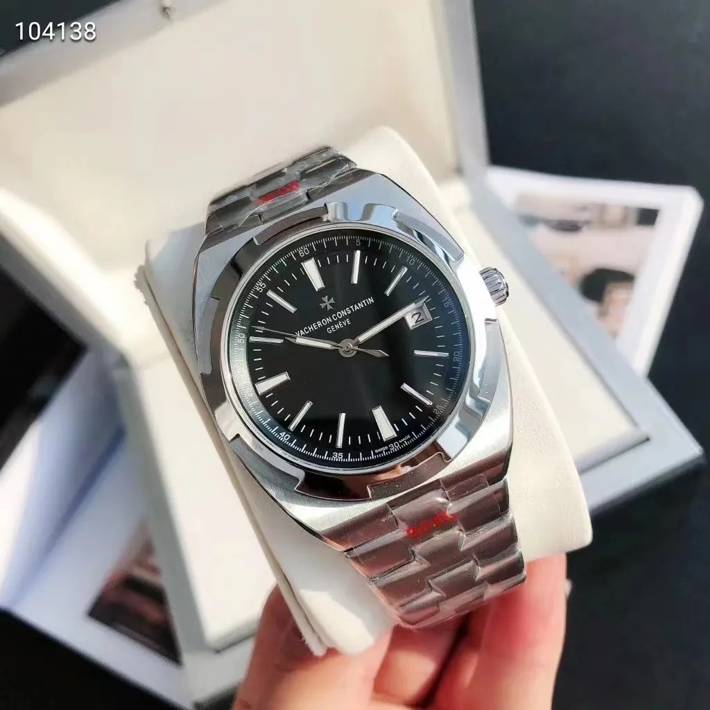 With original box top mens watch high quality luxury automatic mechanical watch stainless steel strap waterproof sapphire mens watch