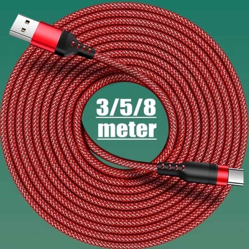 Extender Long Usb A Fast Charging Cable Charger /5M/8M Micro Usb Wire Cord for Mobile Phone Data Cord C251203
