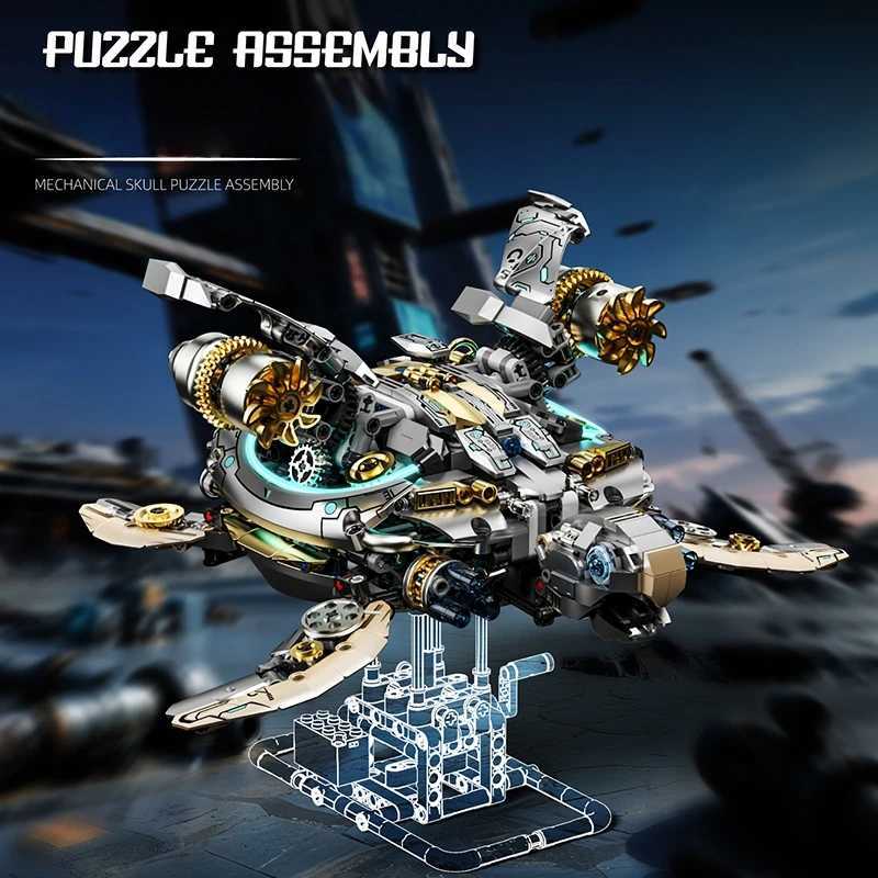 Mechanical Sea turtle Building Blocks Motor Power Ocean MOC Assembly Building Blocks Bricks Set Birthday Christmas gifts Kids C251203