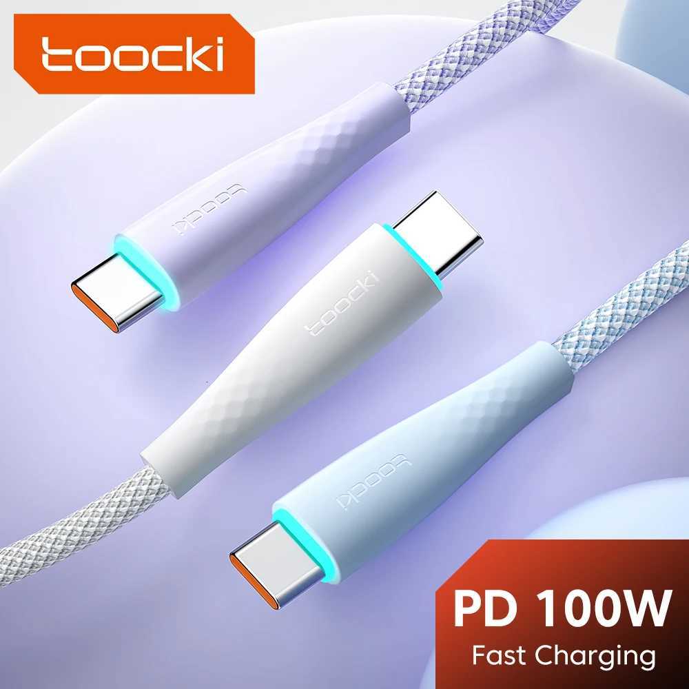 Toocki USB Type C Cable PD 100W Fast Charging Charger For book LED 5A Quick Charge Type-C Data Cable C251203