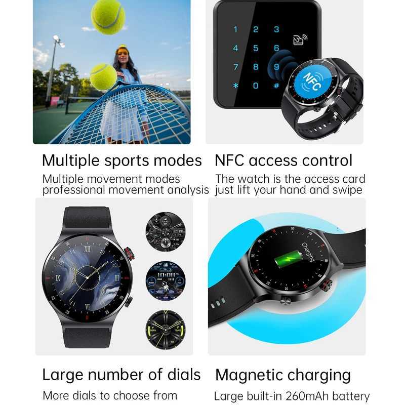 2025 New NFC Smart Watch Men AMOLED 390390 HD Sn GPS Sports Rate Call Business Man SmartWatch For Android C251203