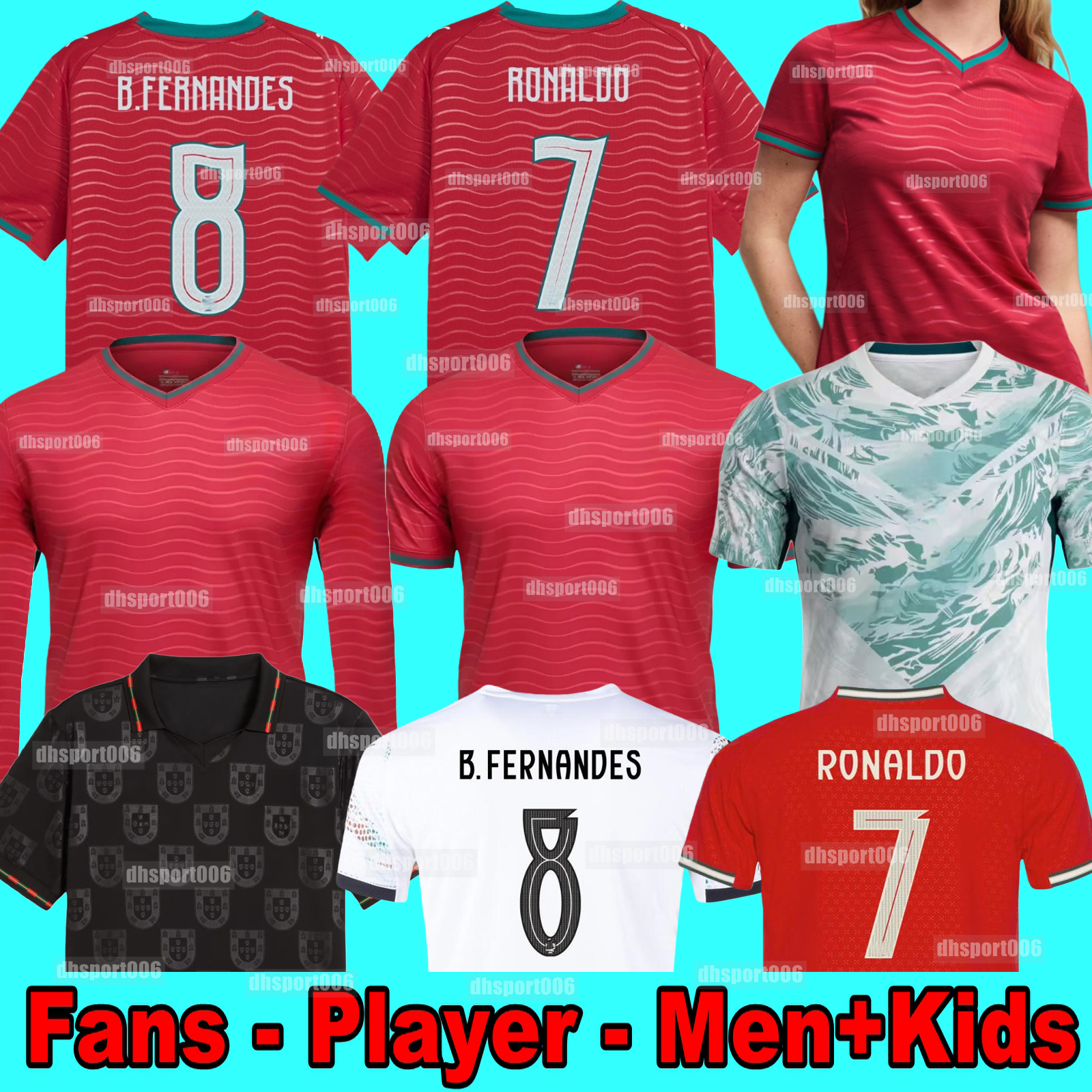2026 Portugal JOAO FELIX RONALDO soccer jerseyS 26 27 football shirt BERNARDO BRUNO FERNANDES camisa de futebol men women kits kids equipment