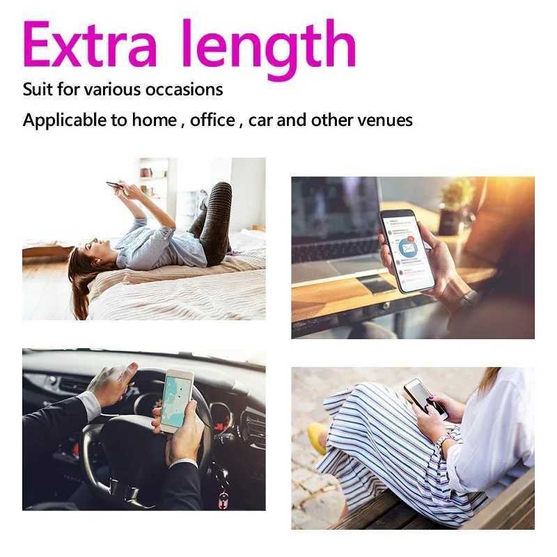 USB A to Type C Nylon Braided Cables 24A Fast 1M 2M Date Sync Charging Wire Charger Cable For Android C251203