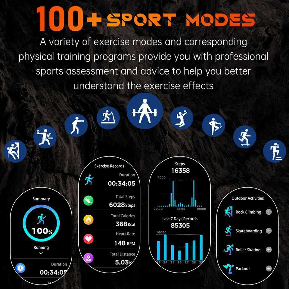 Military Smart Watch Men 10ATM Waterproof 146 AMOLED Sn LED Flashlight 515mAh Battery Rate Sport BT Call Smartwatch C251203