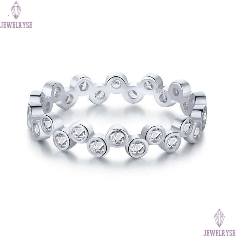 Real 925 Sterling Silver designer ring Bubble Shape Size 6-9 18k Gold 5A Cubic Zirconia rings For Woman Party Holiday Valentines Day Friend Gift Ring 