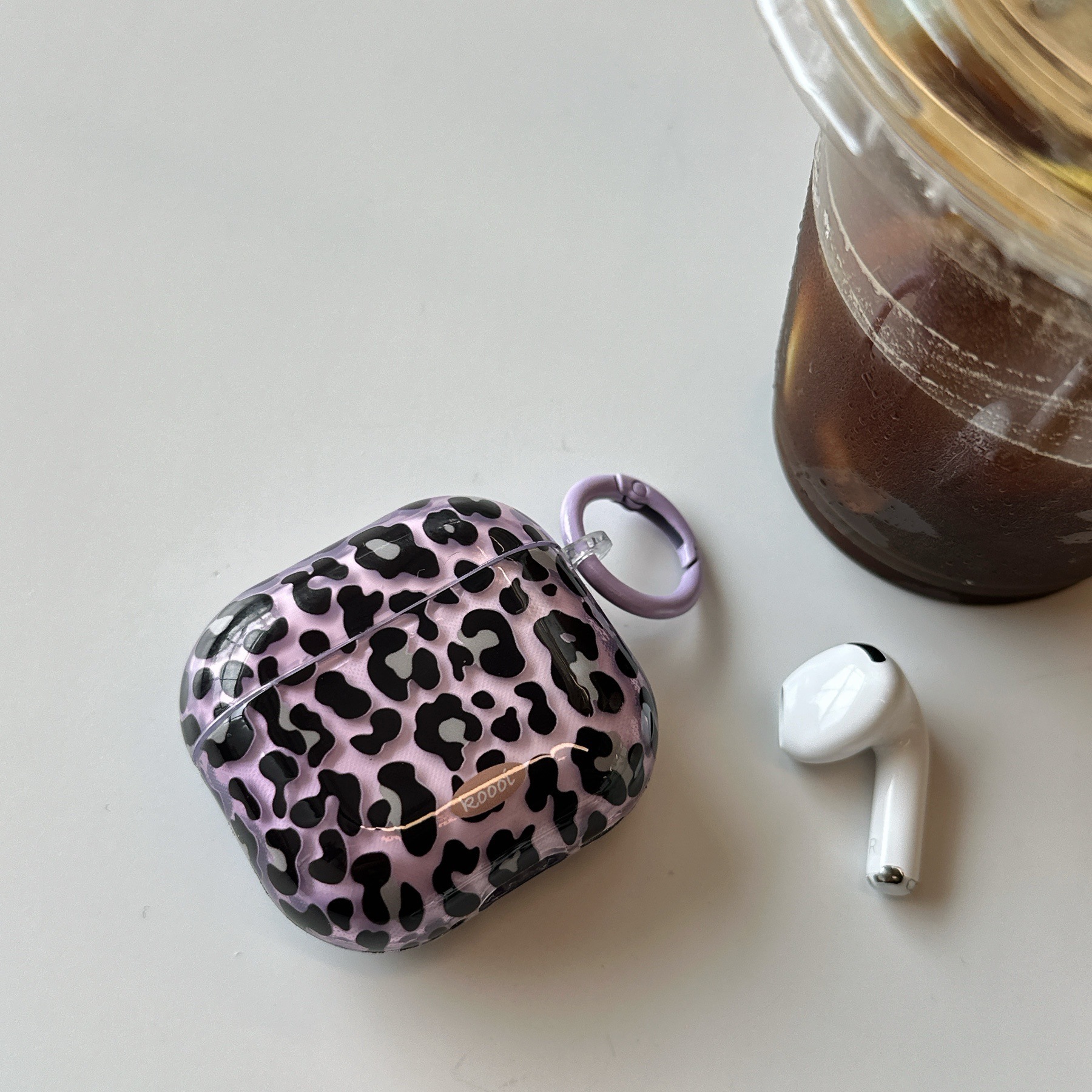 Transparent Leopard Print Compatible with AirPods Pro 3 Apple 1/2 Earphone Bluetooth 4th Generation Protective Case for Women