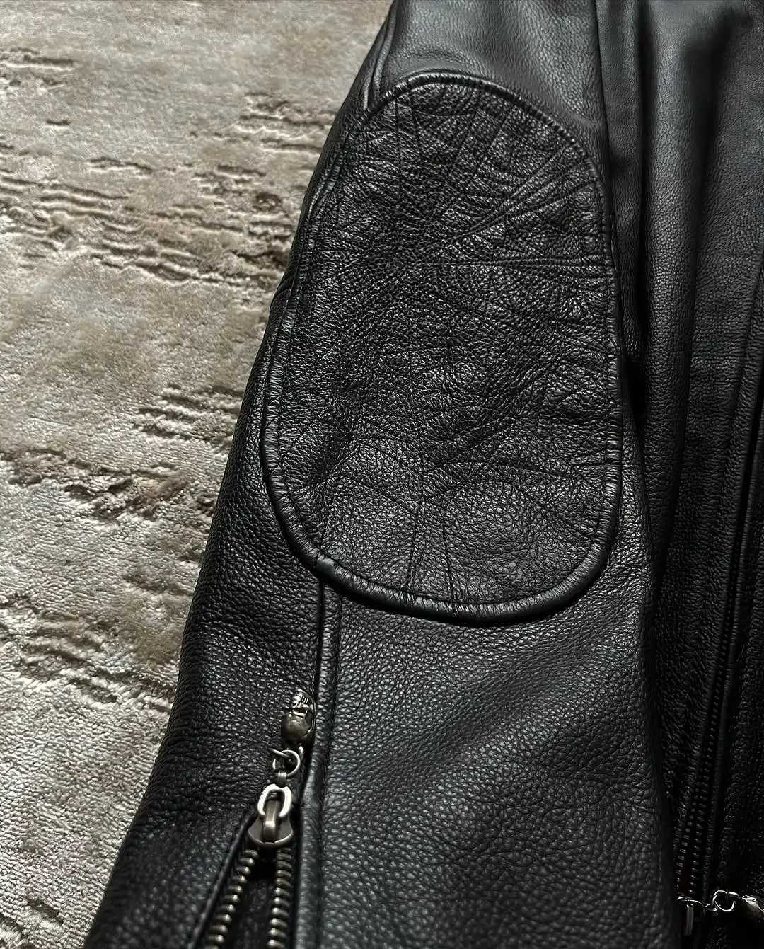 Jackets New Hip Hop Skull Embroidery Harajuku Fashion Pu Leather Men Jacket Long SLeeve Zipper Jacket Coat Streetwear M251203