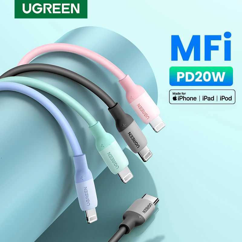 UGREEN MFi Silicone USB C to Lightning Cable 20W PD for iPhone 14 13 12 Pro Max Fast Charging for Phone Type C Cable C251203