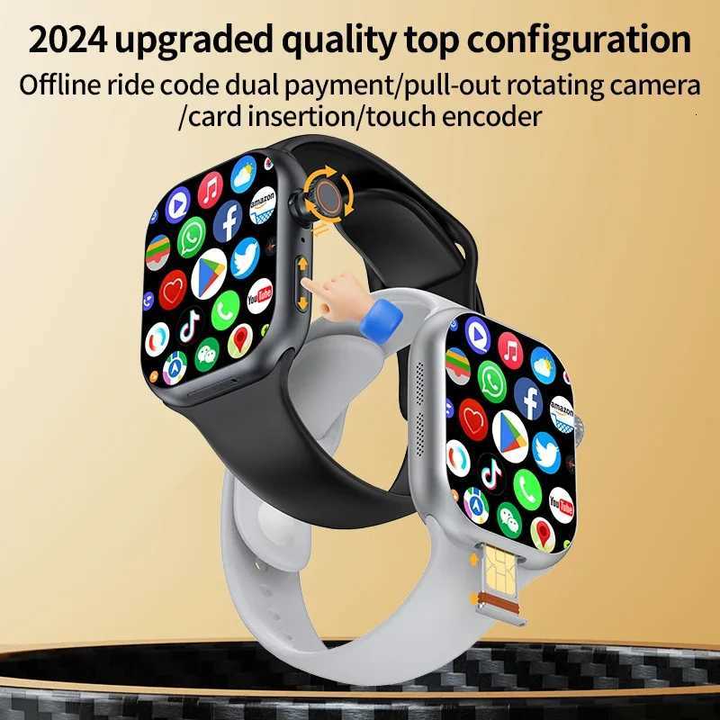 CD20 smartwatch global version ports SIM card WiFi GPS video call 229-inch AMOLED sn 490x580 with 180 rotating camera C251203