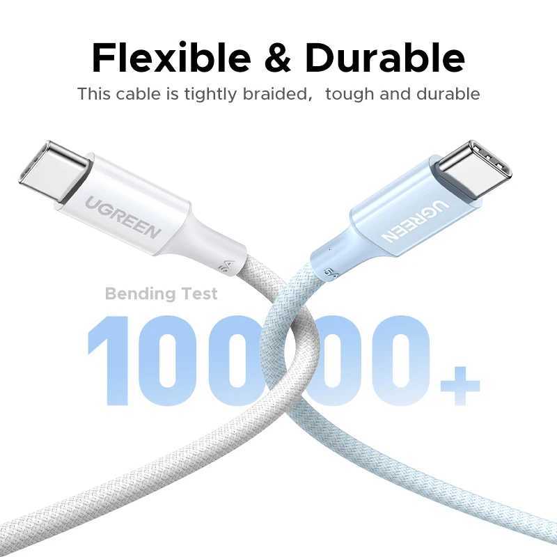 UGREEN 100W USB C Cable For iPhone 16 15 Plus Pro Max Type C Cable For book Pro ipad PD Fast Charger Cord Type-C Cable C2512030