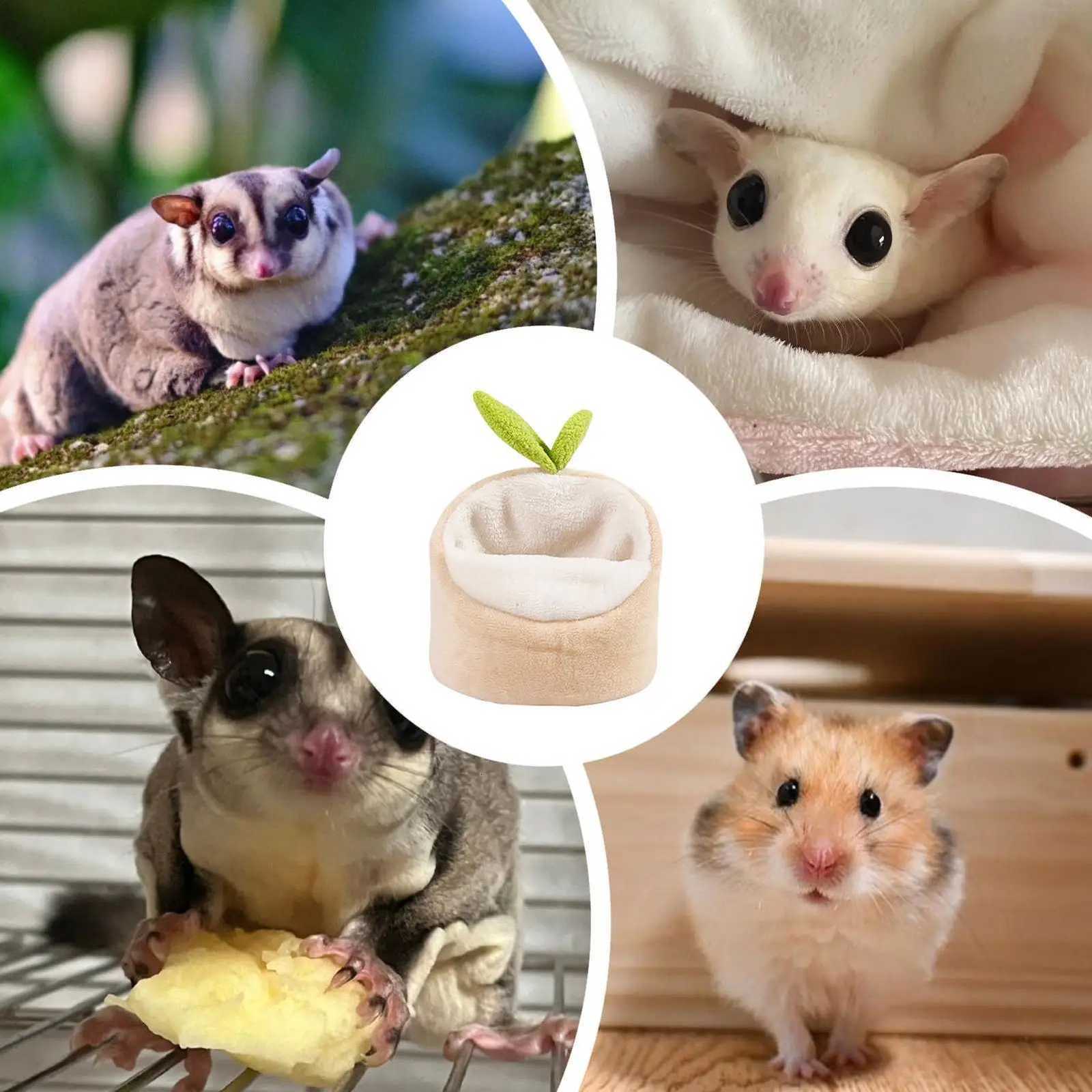 Hamster Bed Warm Nest Pet Cage Accessories Sugar Gliders Sleeping Pouch Bag For Animals Squirrels Marmosets Gerbil Chinchilla M251206