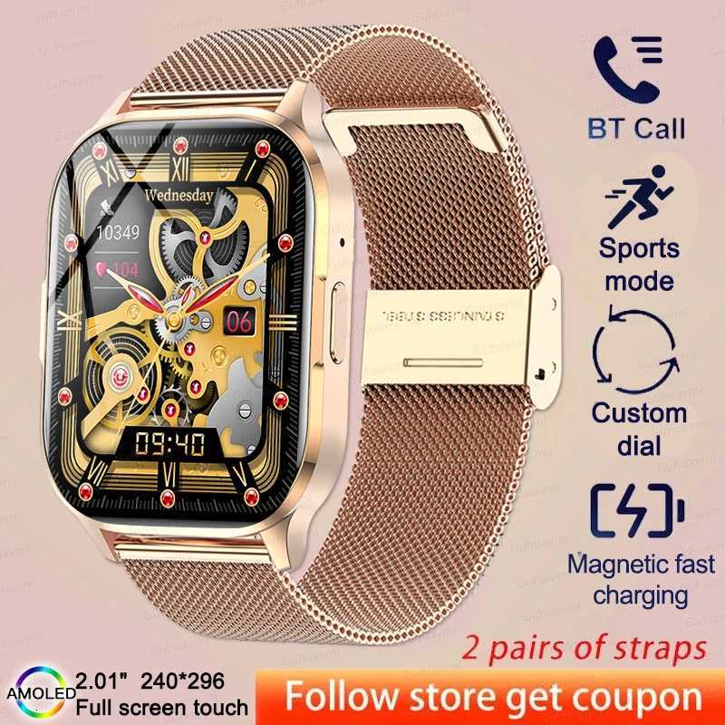 2025 NFC Smartwatch AMOLED Sn Always show Time Call Series 9 Clock Cust Dial Men Sport Health Wen Smart Watch C251203