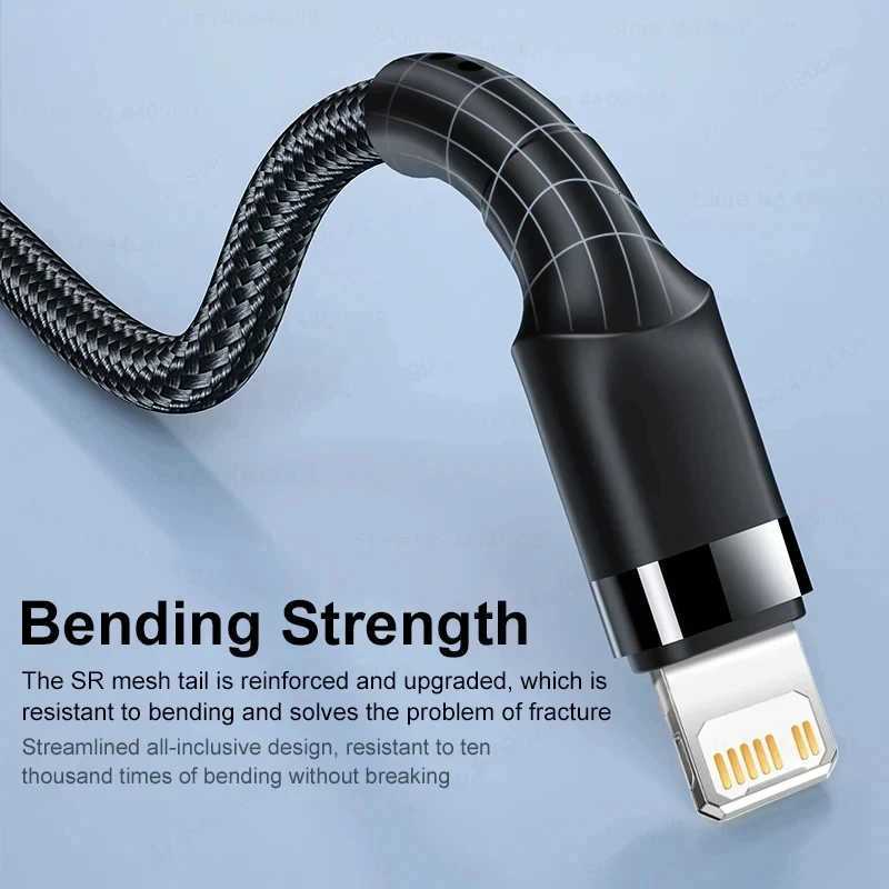 KEAI PD 20W USB C Cable For iPhone 11 12 13 14 Pro Max 8 Plus XS Fast Charging Type C Cables For Charger Braided Data Wire C251203