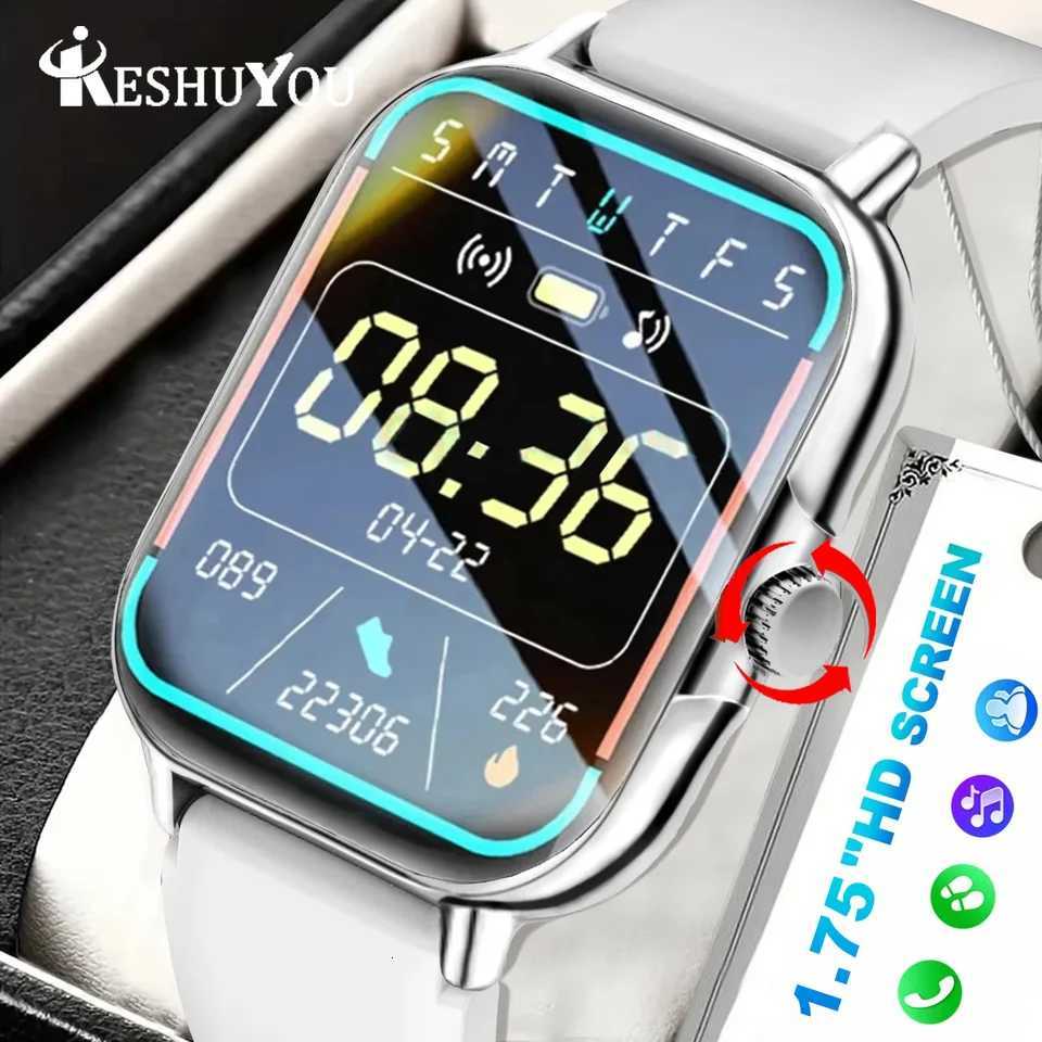 KESHUYOU 2025 New Smart Watch Gift Talk Rotary Button Music Player Man Wan Sports Smart Watch For Android IOS C251203