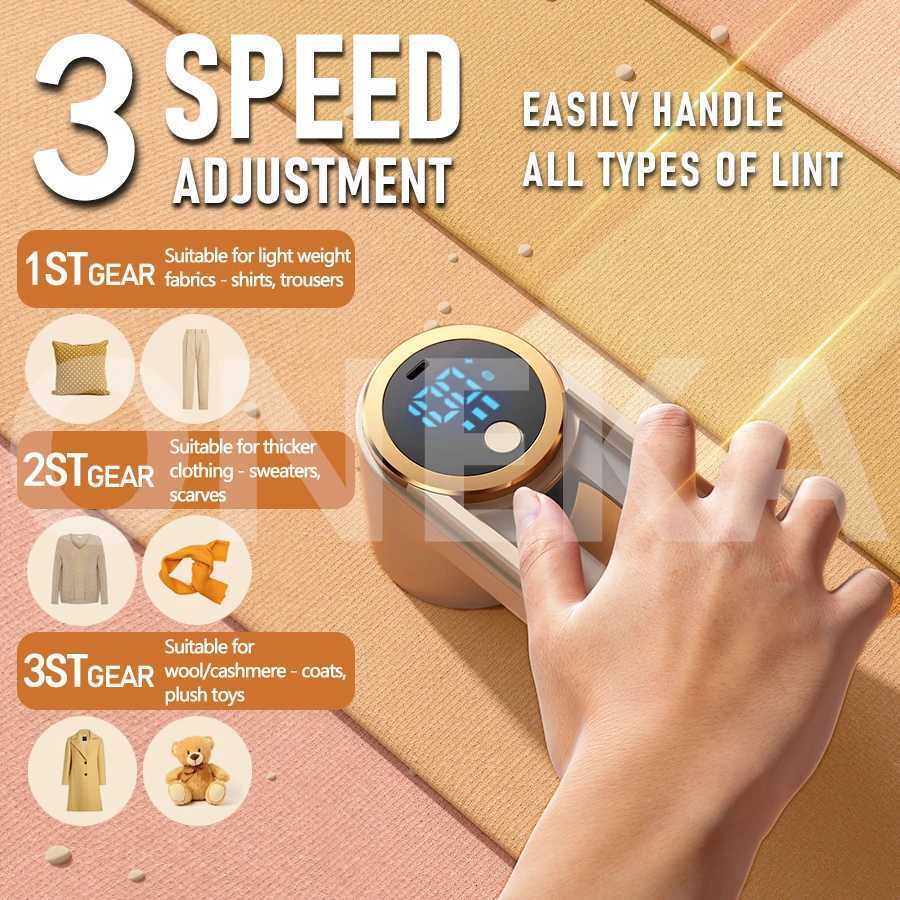 ONEKA Rechargeable Fabric Shaver Lint Remover Sweater Defuzzer Lints Fuzzs Pills Pilling Trimmer for Clothes Furniture Gift Idea M251203 - view 4